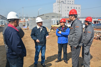 搶抓當前晴好天氣  加快項目建設進度  袁菊興現場調研瑞嘉聚苯硫醚項目時提出要求